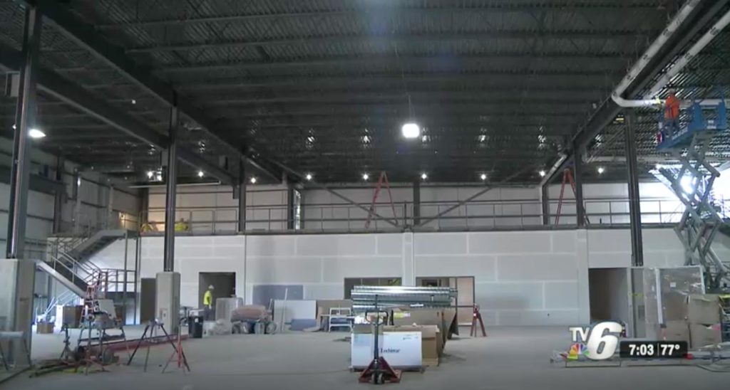 Negaunee Township carpenter and millwright training center under construction